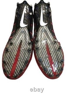 Men Nike Vapor Untouchable 3 Elite Football Cleats Black Red AO3006-060 SZ 10.5