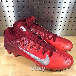 New Nike Mens Vapor Untouchable 2 Red Football 824470-608 Cleats Sz 11