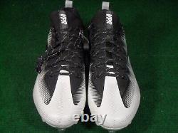 New Nike Vapor Untouchable Pro Low D Football Cleats White Black 12.5 Detachable