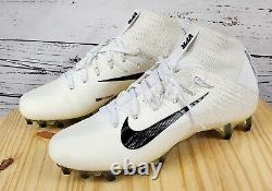 Nike Vapor Untouchable 2 CF White/Black Football Cleats 924113-101 Size 13