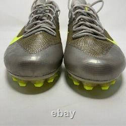 Nike Vapor Untouchable 2 Cleats Football Grey/Volt 824470-010 Sz 12.5 US