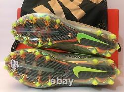 Nike Vapor Untouchable 2 Cleats Football Grey/Volt 824470-010 Sz 9.5 US