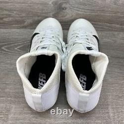 Nike Vapor Untouchable 2 Cleats Size 13.5 White Black Football Shoes 924113-101