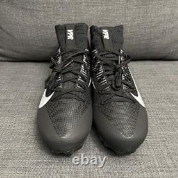 Nike Vapor Untouchable 2 Football Cleats Black White 924113-001 Mens Size 13.5