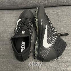 Nike Vapor Untouchable 2 Football Cleats Black White 924113-001 Mens Size 13.5