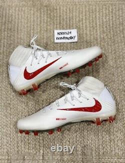 Nike Vapor Untouchable 2 Football Cleats White Red 924113-161 Mens size 14 cream