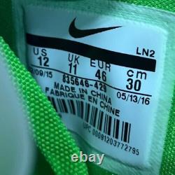 Nike Vapor Untouchable 2 PF Blue Green Football Cleats 835646-429 Mens Size 12