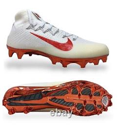 Nike Vapor Untouchable 2 TB White/Orange Mens Football Cleats Size 10 835831 101