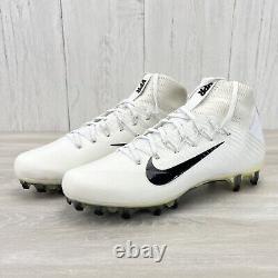 Nike Vapor Untouchable 2 White/Black Football Cleats 924113-101 Size 10