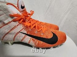 Nike Vapor Untouchable 3 Elite AO3006-118 Men Sz 15 White Orange Football Cleats