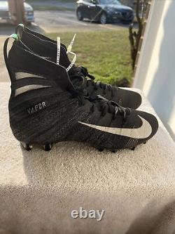 Nike Vapor Untouchable 3 Elite Football Cleats AH7408-010 Black Silver Sz 11