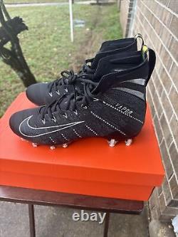 Nike Vapor Untouchable 3 Elite Football Cleats Black/White Size 12.5 AH7408 001