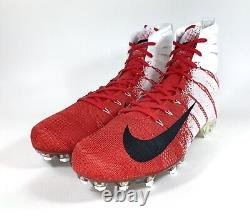 Nike Vapor Untouchable 3 Elite Football Cleats White Red AO3006-160 Men Size 9.5