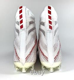 Nike Vapor Untouchable 3 Elite Football Cleats White Red AO3006-160 Men Size 9.5