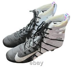 Nike Vapor Untouchable 3 Elite Men's 9.5 Football Cleats Black White AH7408-102