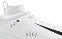 Nike Vapor Untouchable 3 Pro White / Black Football Cleats AO3022-100 Size 13.5