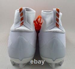 Nike Vapor Untouchable 3 White Orange Football Cleats AO3021-118 Sizes 10.5-11.5