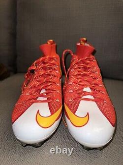 Nike Vapor Untouchable Flyknit Td Football Cleats Red / White/Yellow Size 14