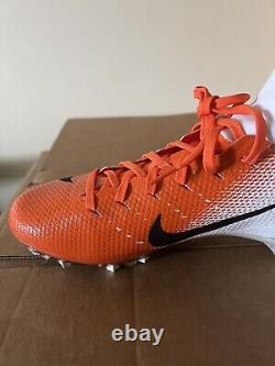 Nike Vapor Untouchable Pro 3 AO3021-118 Orange/White Men Size 9 Football Cleat