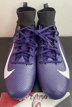 Nike Vapor Untouchable Pro 3 Football Cleats AO3021-055 Purple Mens Size 11.5