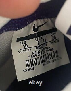 Nike Vapor Untouchable Pro 3 Football Cleats AO3021-155 White Purple Men Size 10