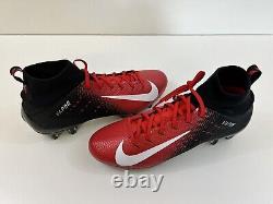 Nike Vapor Untouchable Pro 3 Football Cleats Black/Red Mens 12.5 AO3021-060