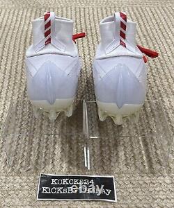 Nike Vapor Untouchable Pro 3 Football Cleats Red White AO3021-160 Mens size 10