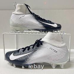 Nike Vapor Untouchable Pro 3 Football Cleats Size 11 White Navy Blue Ao3021-102