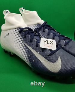 Nike Vapor Untouchable Pro 3 Football Cleats Size 15 White Navy Blue 917165-110
