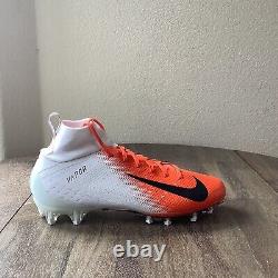 Nike Vapor Untouchable Pro 3 Football Cleats White Orange Mens 11 AO3021-118 New