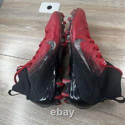 Nike Vapor Untouchable Pro 3 Mens 10.5 Red Black Football Cleats 917165-002