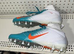 Nike Vapor Untouchable Pro 3 Mens Football Cleats Size 12 Miami Dolphins Aqua