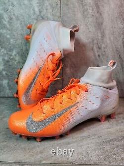 Nike Vapor Untouchable Pro 3 P Football Cleats Size 14 White Orange 917165-108
