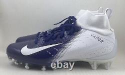 Nike Vapor Untouchable Pro 3 Purple White Football Cleats AO3021-155 Mens Size 9