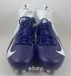 Nike Vapor Untouchable Pro 3 Purple White Football Cleats AO3021-155 Mens Size 9