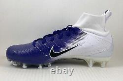 Nike Vapor Untouchable Pro 3 Purple White Football Cleats AO3021-155 Size 10.5