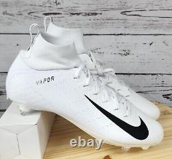 Nike Vapor Untouchable Pro 3 White Football Cleats AO3022-100 men's Size 13.5