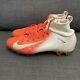 Nike Vapor Untouchable Pro 3 White/orange Football Cleats 917165-106 Men's 10.5