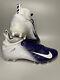 Nike Vapor Untouchable Pro 3 White Purple Football Cleats Ao3021-155 Size 9,5