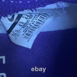 Nike Vapor Untouchable Pro 3 White Purple Football Cleats AO3021-155 size 10.5