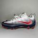 Nike Vapor Untouchable Pro Football Cleats Size 11.5 (red/white/navy)