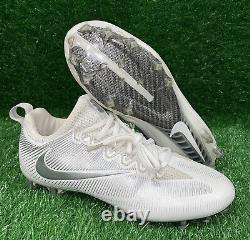 Nike Vapor Untouchable Pro Football Cleats White Grey Size 9 833385-102 Used