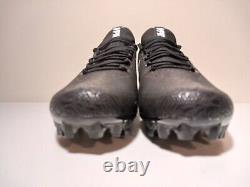 Nike Vapor Untouchable Pro Football Triple Black Cleats Men's 833385-010 RARE