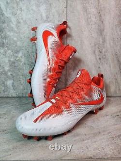 Nike Vapor Untouchable Pro Low TD Mens Football Cleats Size 14.5 White/Orange