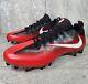 Nike Vapor Untouchable Pro Pf Mens Football Cleats Size 13 Red Black 839924-602