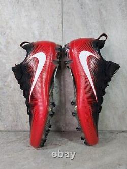 Nike Vapor Untouchable Pro PF Mens Football Cleats Size 13 Red Black 839924-602