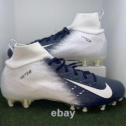Nike Vapor Untouchable Pro TD 3 Football Cleats White Blue Size 16 AO3021-102