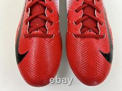 Nike Vapor Untouchable Speed 3 Football Cleats White Red Size 13 AO3034-108