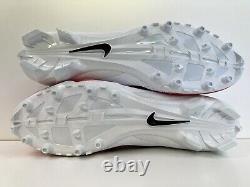 Nike Vapor Untouchable Speed 3 Football Cleats White Red Size 13 AO3034-108