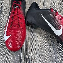 Nike Vapor Untouchable Speed 3 TD Football Cleats Black/White/Red AO3034-009